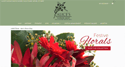 Desktop Screenshot of alicesflowershop.com